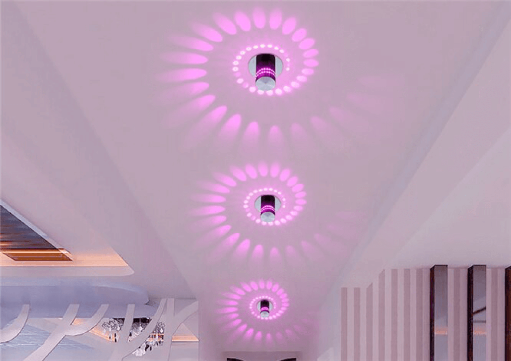 Imagen de pie de página 3 de luz LED de pared en espiral para fachada